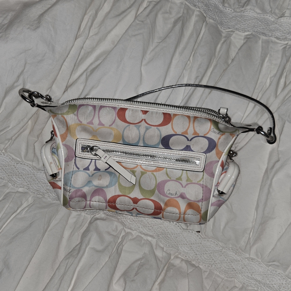 Coach Vintage Multicolor Signature Crossbody Bag